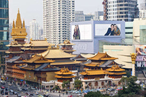 越洋广场写字楼出租,静安寺商圈 地铁2/7号线静安寺站 商务中心办公